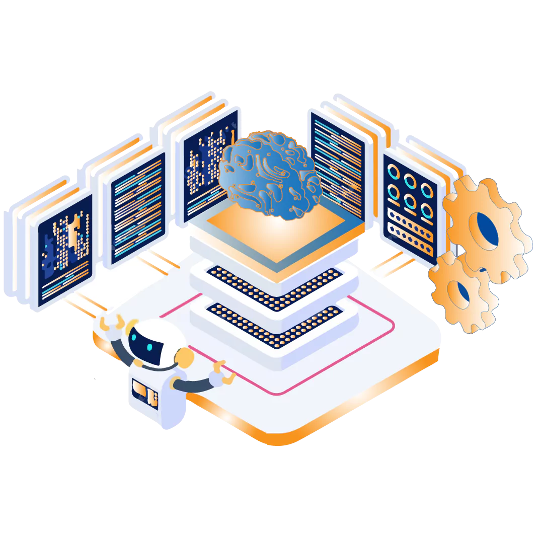 Machine learning solutions illustration