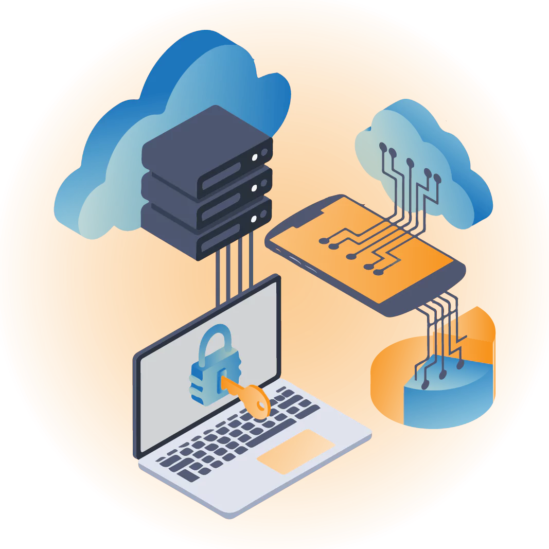 Leading cloud service providers illustration