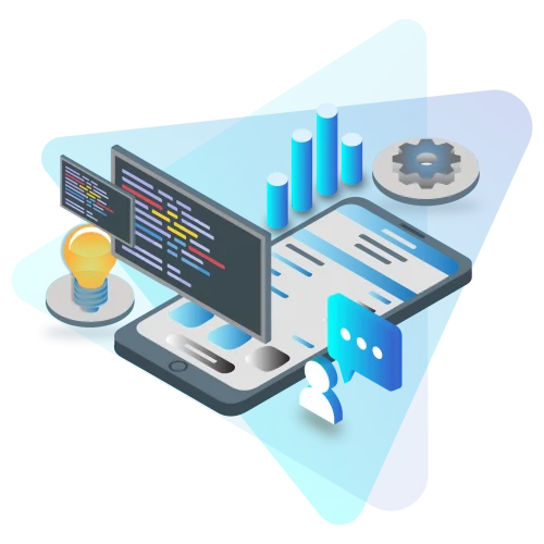 Mobile development services overview illustration