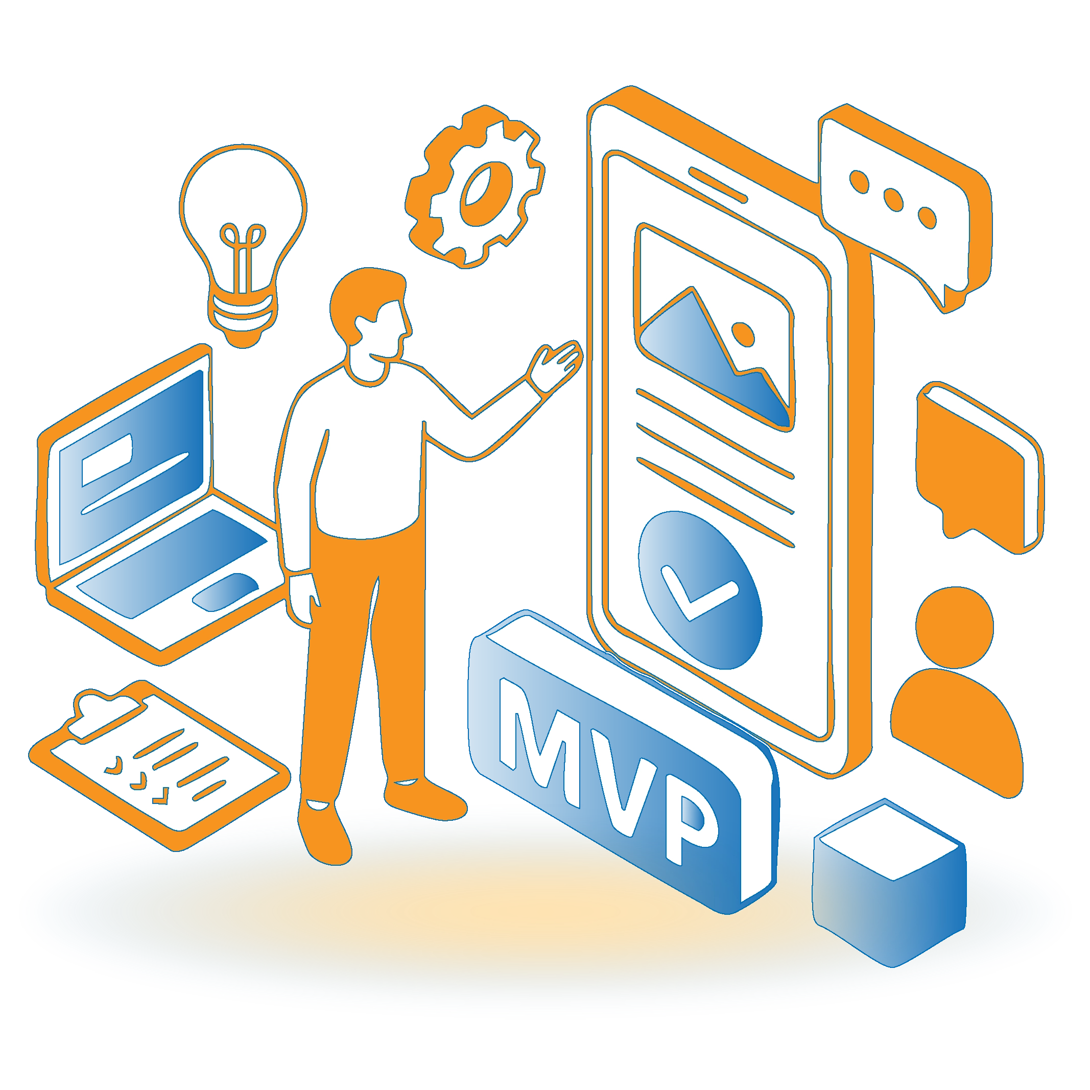 MVP product launch illustration