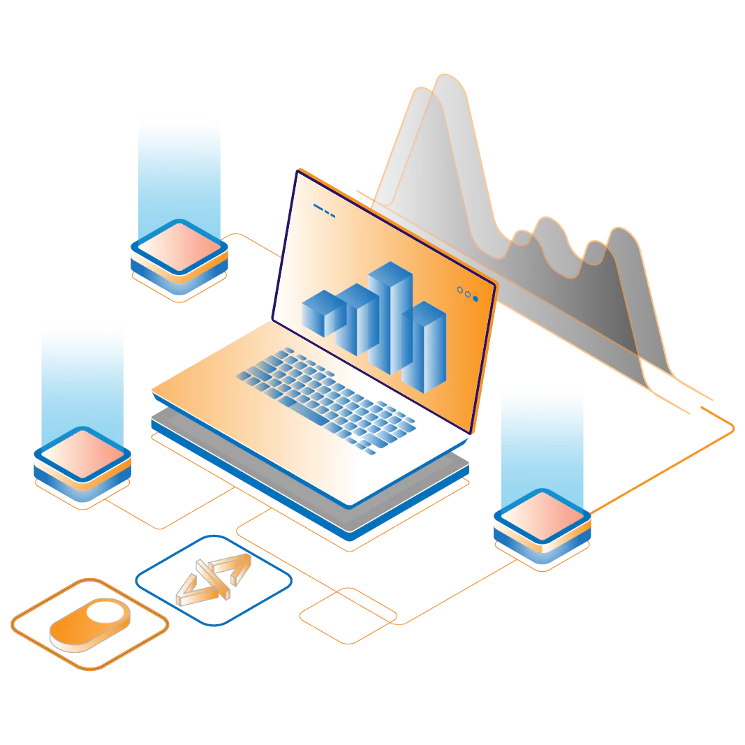 Custom software development agency illustration