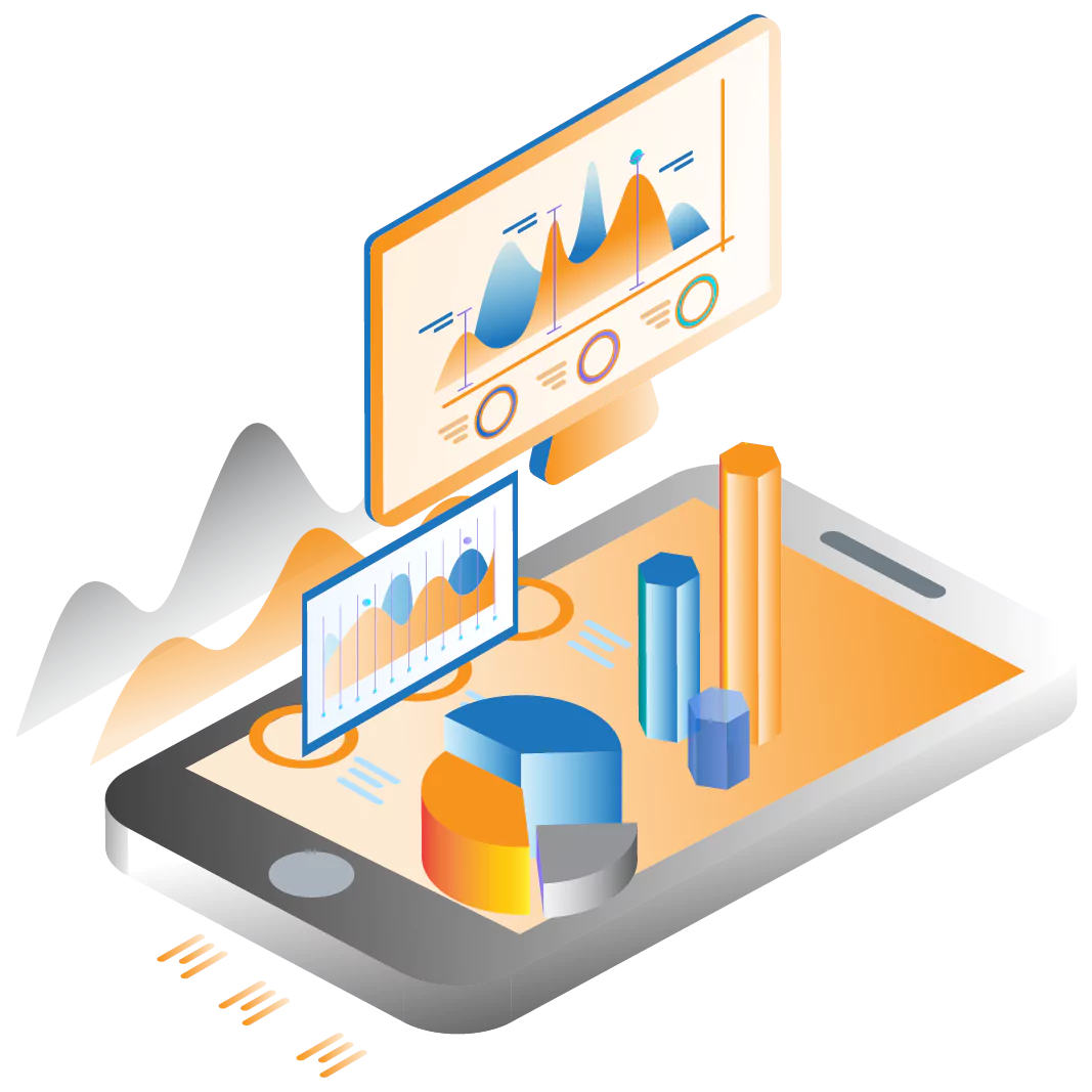 Data analytics solutions overview illustration